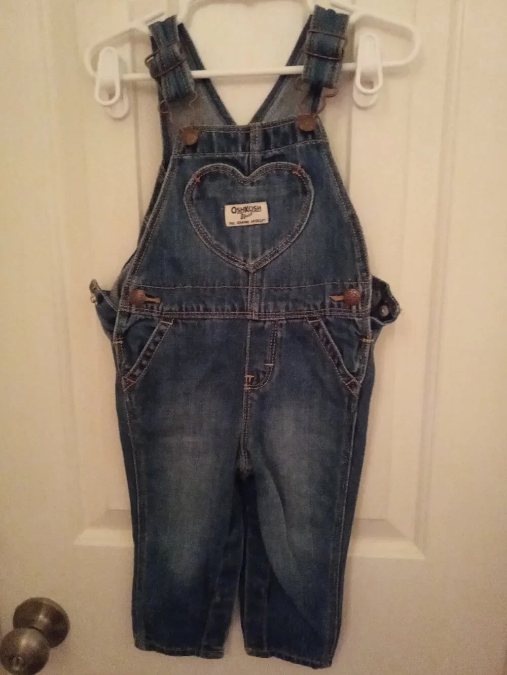 OSHKOSH Toddler Heart Overalls - 12/18M